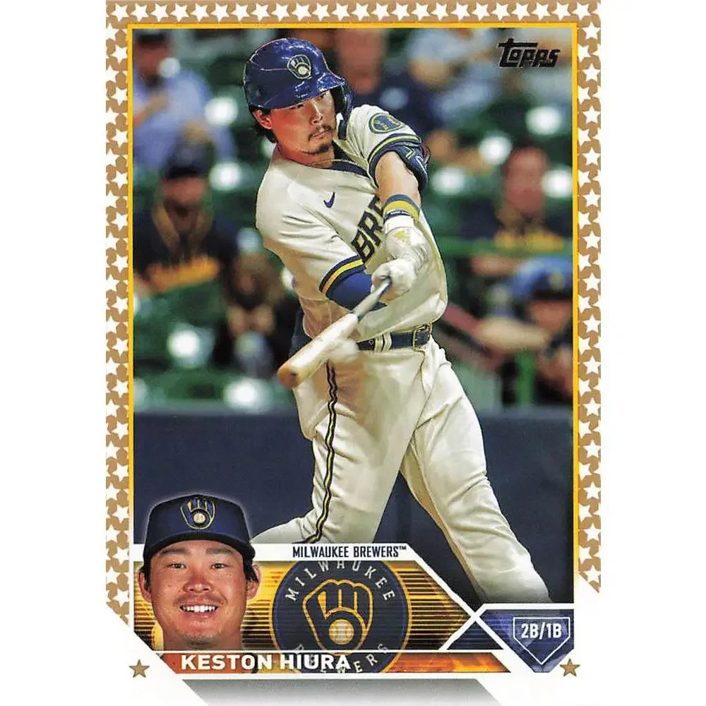 2023 Topps Gold Star Keston Hiura #104 Milwaukee Brewers